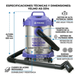 Aspiradora Yelmo AS-3314 1200W Agua Y Polvo