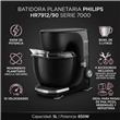 Batidora Planetaria Philips HR7912/90 5 Litros 650W 10 Velocidades Negra