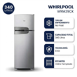 Heladera No Frost Whirlpool WRM39CK Acero 340 Litros Evox