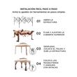 Gazebo de Jardín Montable PHP TZFG036 3.3x3.3 Metros con Mosquitero y Protección UV