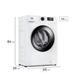 Lavarropas Gafa LFG06W 6Kg 1000Rpm Blanco Inverter