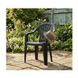 Sillon Avelino 105/002 Plastico Ecologico Negro de Exterior