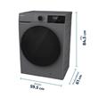 Lavasecarropas Philco Phls1054Dgn 10.5Kg Seca 6Kg 1400Rpm Gris Oscuro Inverter