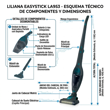 Aspiradora Liliana LA953 Easystick 2 En 1 120W Inalámbrica 