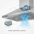 Campana Liliana KC993 60Cm Airclean Acero