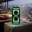 Parlante Torre Aiwa AW-T406 12000W Luces RGB Bluetooth Radio Fm