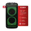 Parlante Torre Aiwa AW-T406 12000W Luces RGB Bluetooth Radio Fm