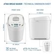 Horno de Pan Atma HPAT24WN/WP 900G Digital 13 Programas