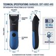 Cortadora Corporal Barbasol CBT1-8002-ARG Recargable USB Wet & Dry con Luz
