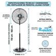 Ventilador Liliana VVP20P De Pie 20" 90W 3 Velocidades
