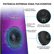 Torre de Audio Noblex MNT2X 4200W Bluetooth Microfono
