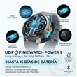 Smartwatch Udfine Power 2 1.6" Amoled IA Bluetooth Plateado