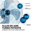 Turboventilador Metálico de Piso Peabody PE-VP150 20" 130W de 3 Velocidades