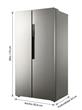 Heladera Gafa HGSBS457X 451 Litros Plata No Frost Inverter Side by Side