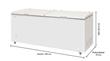 Freezer Horizontal Briket FR5500 535 Litros Blanco