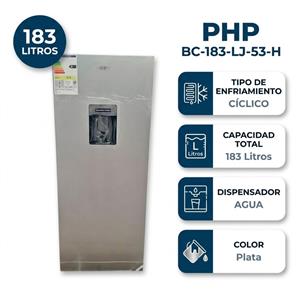 Heladera Php BC-183LJ-53H 183 Litros Plata Ciclica con Dispenser