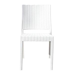Silla de Rattan Avelino 105/HK128 Reforzada Blanca Exterior